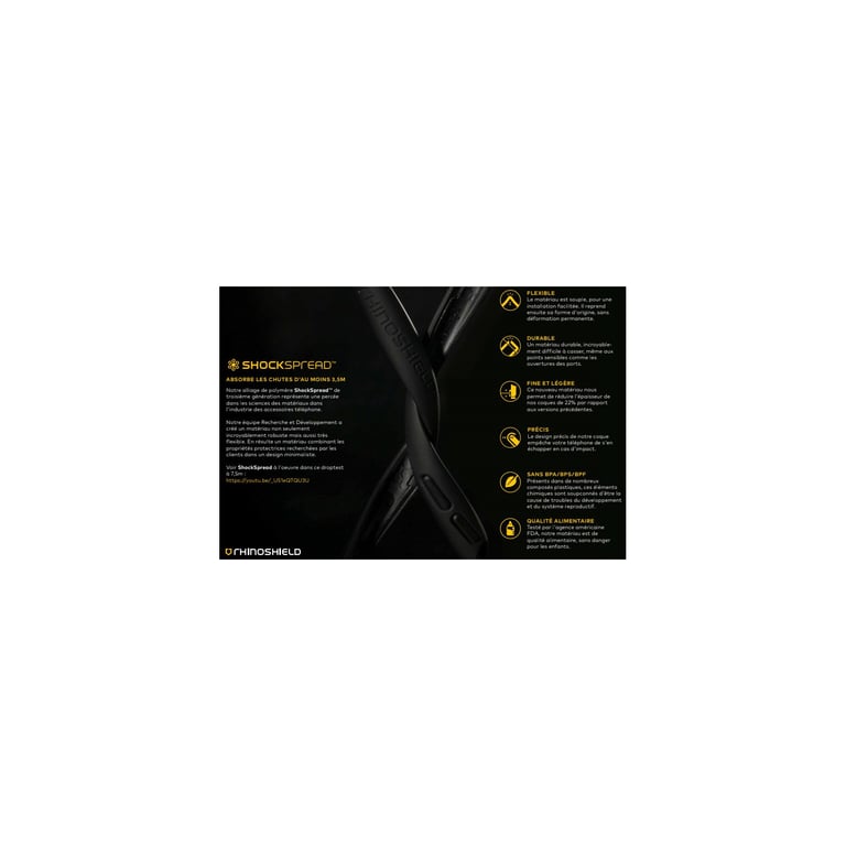 RHINOSHIELD Coque Compatible avec [iPhone SE3/SE2/8/7]   SolidSuit - Coque Fine avec Technologie d'absorption des Chocs et Finition Premium Mate, Contour objectif photo interchangeable-Noir Classic