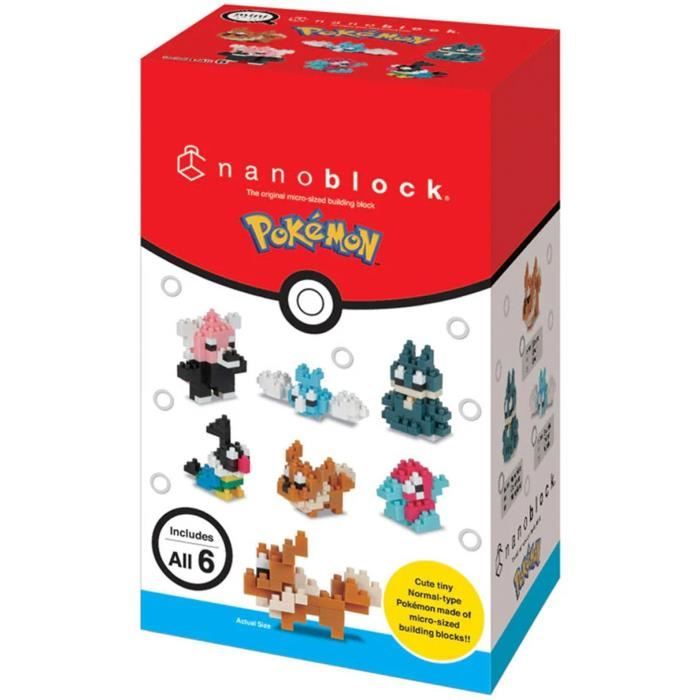 Coffret de 6 figurines en briques BANDAI NANOBLOCK Pack Pokémon type Électrique - vue 8
