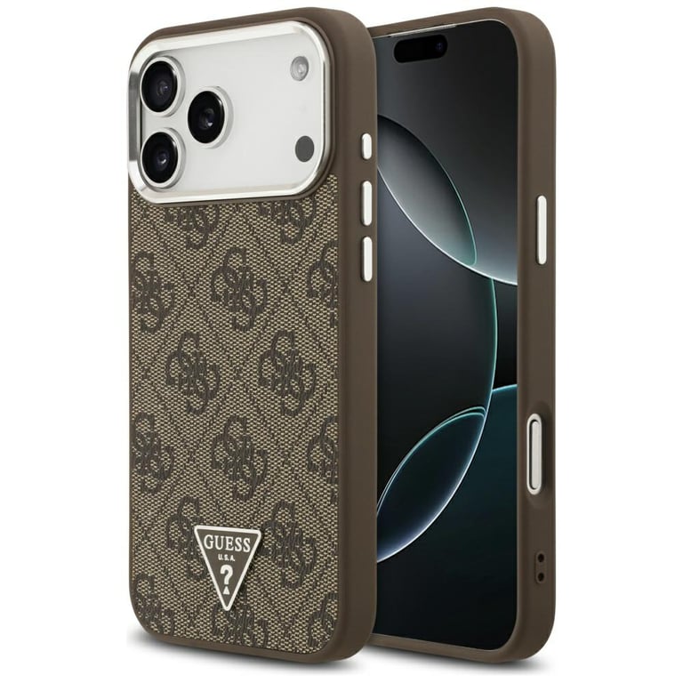 Guess Coque telephone - bumper telephone 4G Triangle Logo MagSafe - Coque iPhone 17 Pro Max