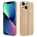 Coque pour Apple iPhone 14 en Brushed Or Housse de protection Étui en silicone TPU flexible au design brossé