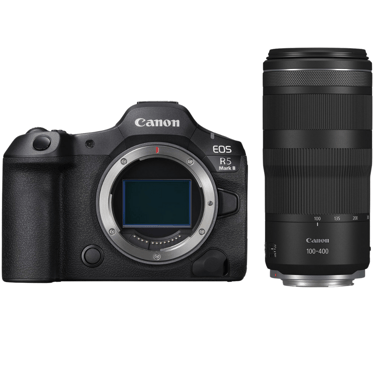 Appareil photo hybride Canon EOS R5 Mark II + RF 100-400mm f/5.6-8 IS USM + Ebook ''20 astuces pour des images qui claquent''
