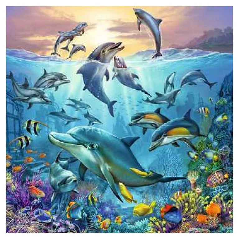 Puzzles 3 x 49 pièces : Le monde animal de 'océan Ravensburger France - vue 3