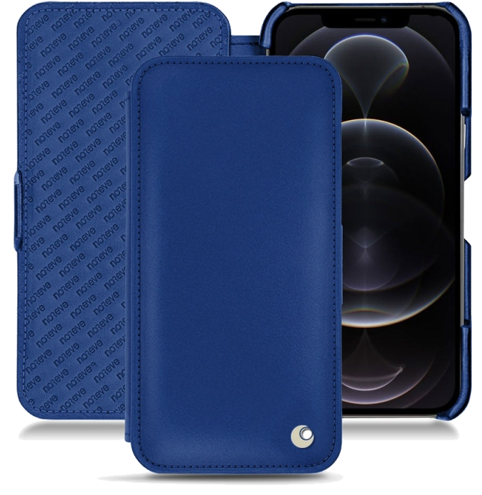 Housse cuir Apple iPhone 12 Pro Max - Rabat horizontalBleu