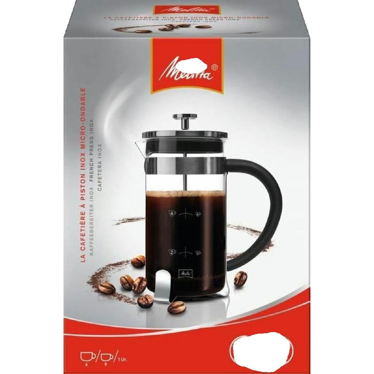 MELITTA Cafetière à piston Premium en verre et inox 8 tasses - vue 2