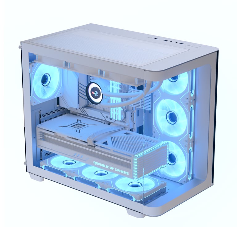 Aerocool P500C Midi Tower Blanc - Neuf