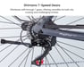 Bicicleta eléctrica urbana Engwe MapFour N1 PRO de 250 W con motor de transmisión central, fibra de carbono 700*42C, 360 Wh, compatible con aplicación