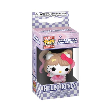 Porte-clés figurine en vinyle Funko Pocket Pop! Hello Kitty K-Pop multicolore