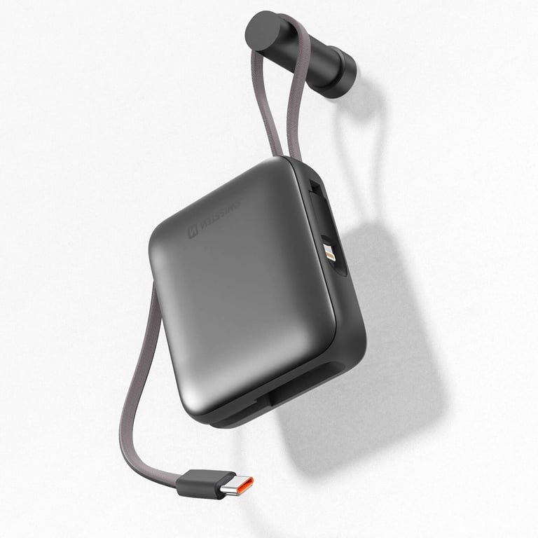 Batterie Externe 10000mAh avec Câbles USB C et Lightning Ultra Compact Neuf - vue 2