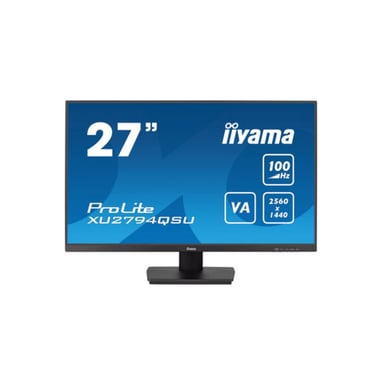 IIYAMA 27'' ULTRA THIN 1ms panel VA 2560x1440 16:9 100Hz 250 cd/m² 1xDP 1xHDMI DisplayPort 2xUSB HPs FreeSync / XU2794QSU-B6