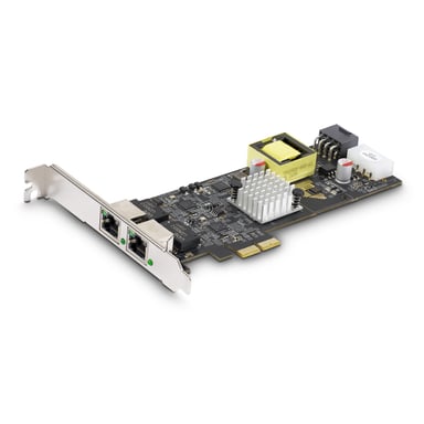 StarTech.com Carte Réseau PCIe à 1 Port 2,5 Gbps NBASE-T, Intel® I225-V, Carte Réseau pour Ordinateur à Port Unique, Carte Réseau Ethernet MultiGigabit, Carte LAN Serveur PCI Express - Neuf