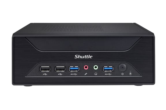 Shuttle XPC slim Barebone XH510G - S1200, Intel H510, 1xDP, 1xHDMI, 1x PCI-E 16X, 1x LAN, 1x 2.5'', 2x M.2, fonctionnement permanent 24/7