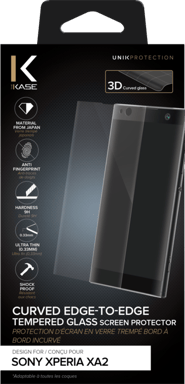 Protezione dello schermo in vetro temperato da bordo a bordo per Sony Xperia XA2, trasparente