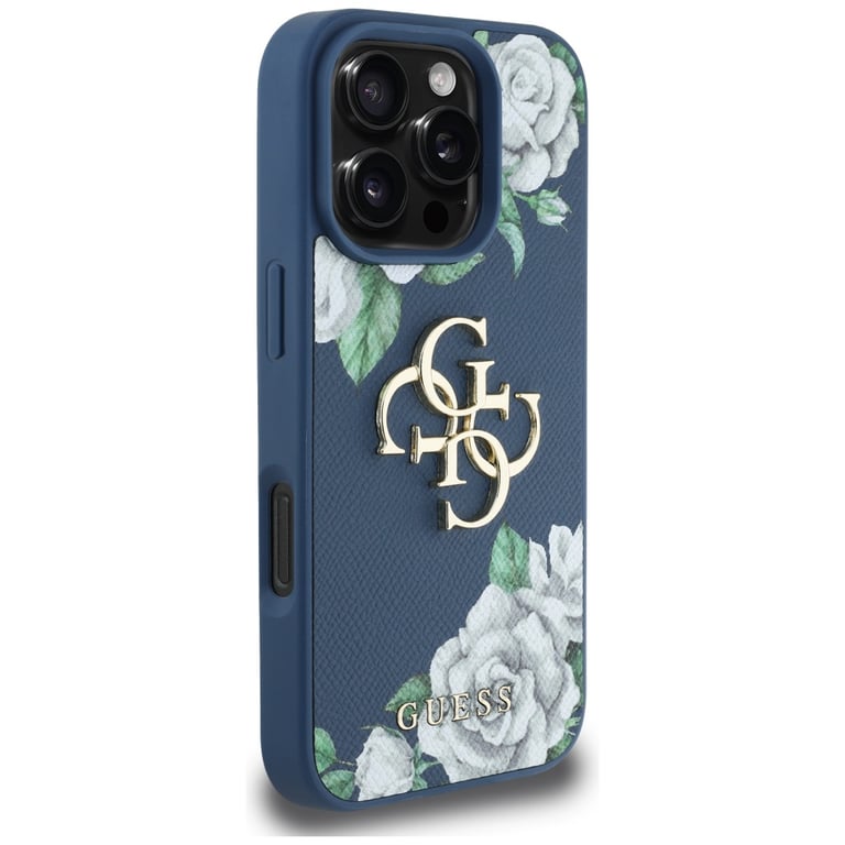 Coque Guess Hardcase 4G Grained Roses Big Logo pour iPhone 16 Pro Max - vue 8