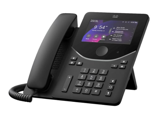 Cisco DESK PHONE 9871 CARBON telefono fisso Nero, Carbone LCD Wifi