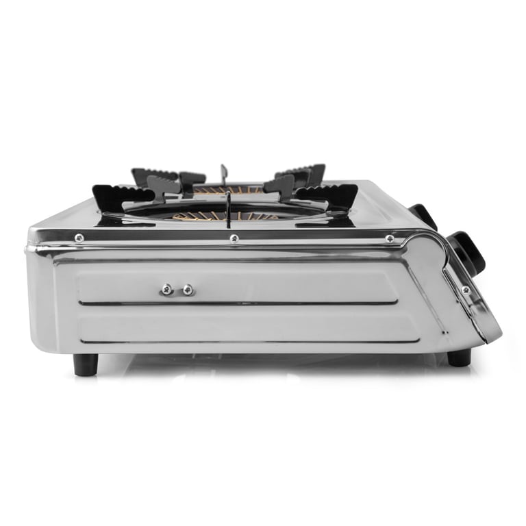 Cuisinière à Gaz Orbegozo FO 2710 Efficace et Sécuritaire 2 Brûleurs Triple Couronne Allum Neuf - vue 2