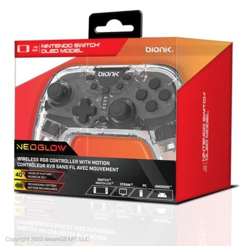 Manette Gaming Bionik Sirex Neoglow pour Nintendo Switch Neuf - vue 2