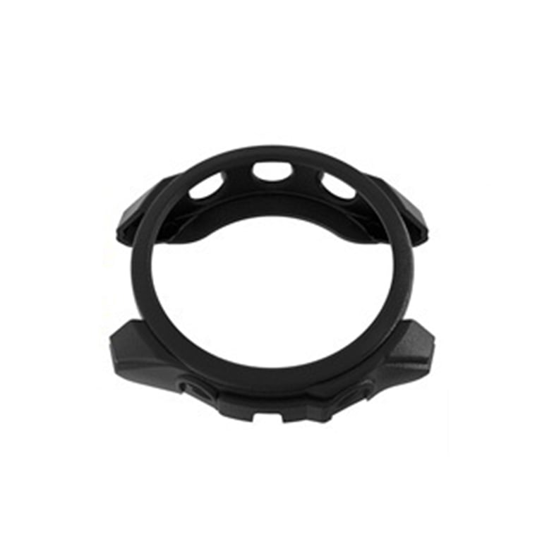 INF Étui De Protection Pour Montre Garmin Forerunner 965 - Texture Cuir Noir En Tpu