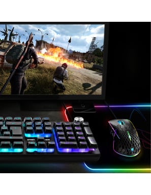 Spirit of Gamer Darkskull Tapis de souris de jeu Noir, Multicolore