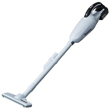 Makita DCL181FZW aspiradora de pie y escoba eléctrica Aspiradora escoba Batería Secar Sin bolsa 0,65 L Blanco