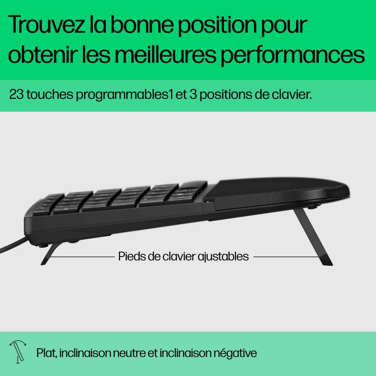 Clavier HP 480 Comfort QWERTY - vue 4