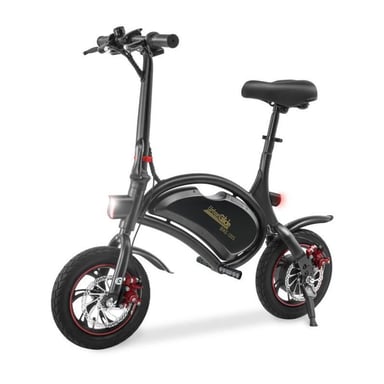 Draisienne électrique pliable URBANGLIDE BIKE 120S - 350 W - 12'' pour adulte en noir