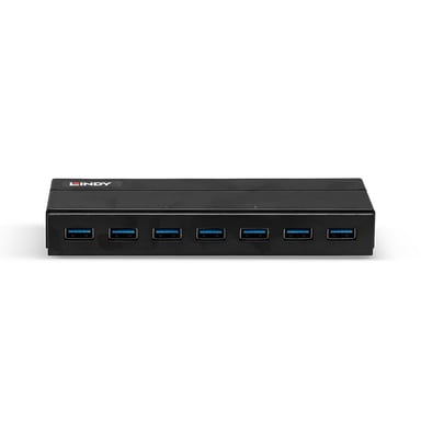 Lindy 43228 hub de interfaz USB 3.2 Gen 1 (3.1 Gen 1) Type-A 5000 Mbit/s Negro