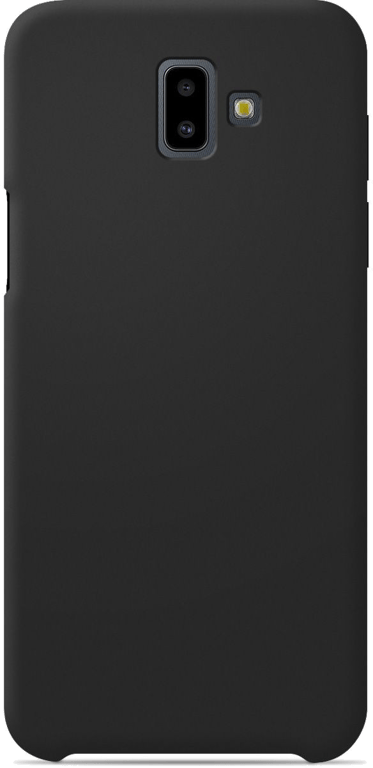 Coque silicone unie compatible Soft Touch Noir Samsung Galaxy J6 Plus 2018