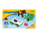 Playmobil 1.2.3 Jinete con coche y remolque