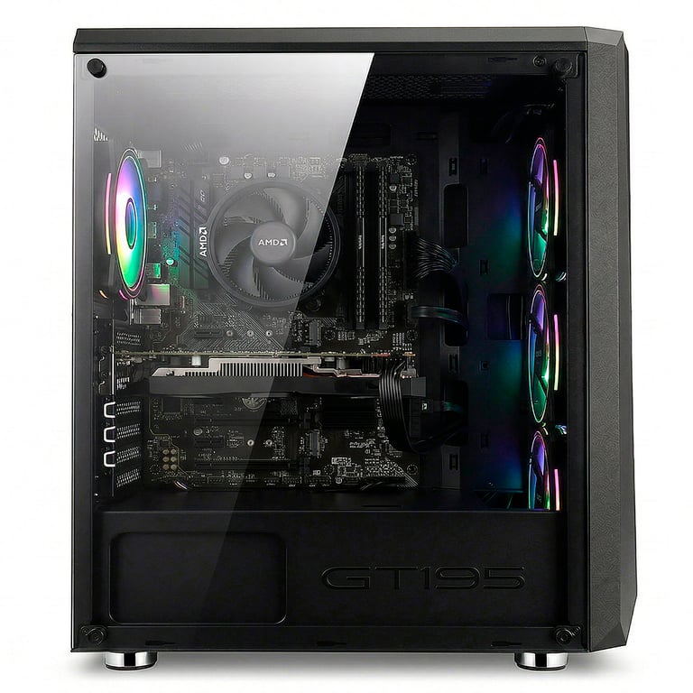 Pc-racing PC Gaming RedSec Ryzen 5 7500F 32 Go RAM 1 To SSD RTX 5050 8 Go + Écran 27 + Pack Gaming + Windows 11 Pro Multicolore - vue 3