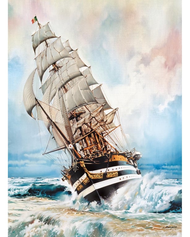 Clementoni Puzzle adulte panoramique Amerigo Vespucci 1000 pièces - vue 3