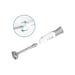 Mixer plongeant jouet électronique KLEIN Bosch 9246 avec sons réalistes, lame rotative factice, bécher gradué, blanc et gris