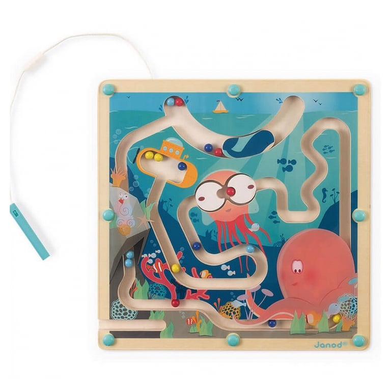 Labyrinthe aimanté à billes : Océan Juratoys Janod - vue 2