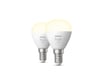Pack x2 bombillas conectadas Philips Hue White E14 Sphere Luster 5.5W