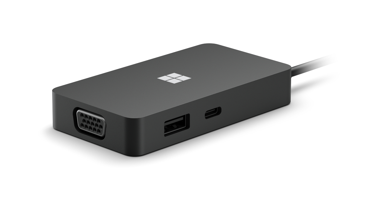Microsoft USB-C Travel Hub USB 3.2 Gen 2 (3.1 Gen 2) Type-C Noir - Neuf