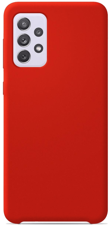 Coque silicone unie compatible Soft Touch Rouge Samsung Galaxy A52