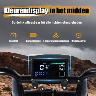 Bicicleta eléctrica todoterreno ESKUTE V202, batería de larga duración de 48 V y 20,8 Ah, doble suspensión - azul