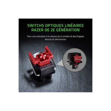 Razer Huntsman Mini clavier Jouer USB Français Noir