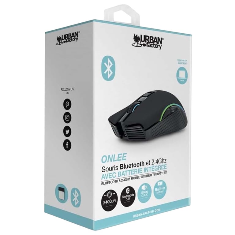 URBAN FACTORY Onlee optique sans fil droitiers et gauchers 6 boutons - vue 5