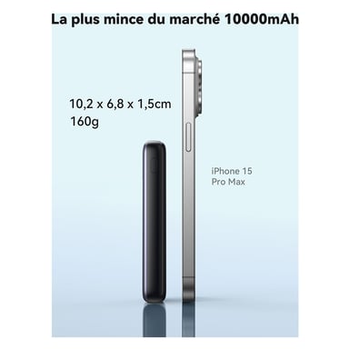 Iniu Powerbank 10000mAh Universal Pocket Pro Slim Ultra Fast 45 W Negro