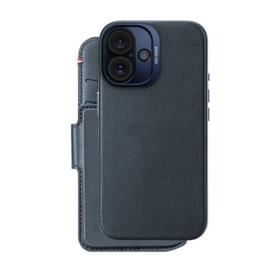Étui pour iPhone 16 Folio MagSafe avec Porte-cartes et Coque Détachable Bleu nuit