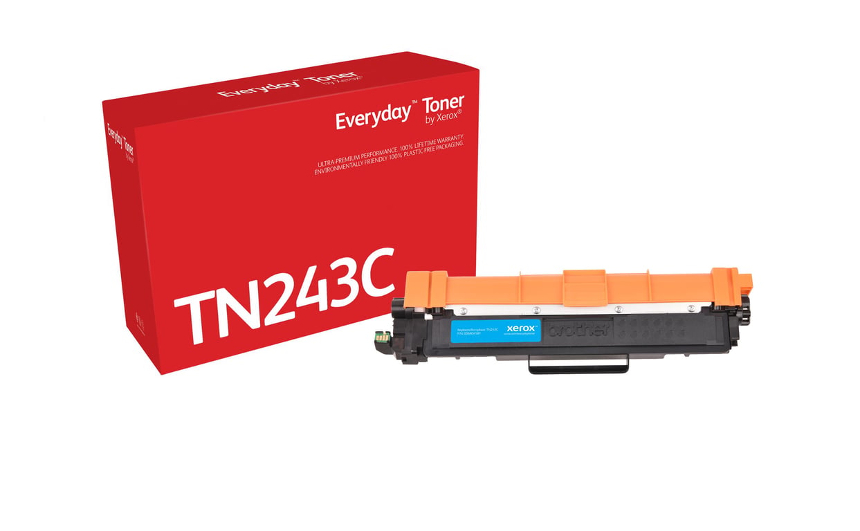 Everyday Toner  di Xerox Ciano compatibile con Brother TN-243C Capacit  standard (EVERYDAY CYAN TONER COMPATIBLE - WITH BROTHER TN-243C STANDARD CA) - Neuf