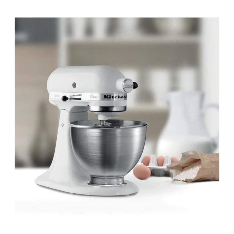 Robot pâtissier multifonction KitchenAid Classic 5K45SSEWH - vue 3