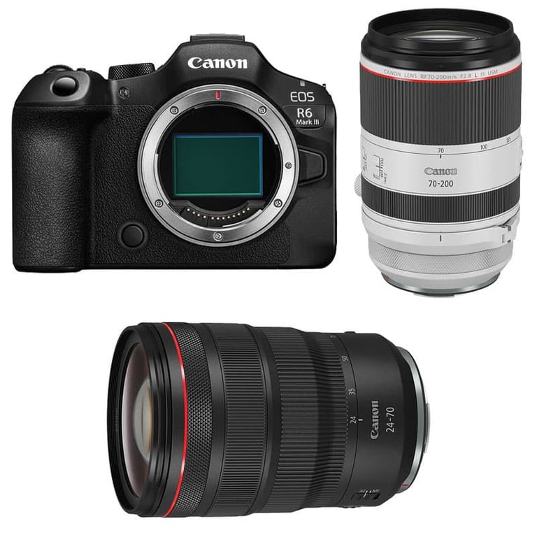 CANON EOS R6 MARK III + RF 24 70mm f2.8 IS USM + RF 70 200mm f2.8 IS USM Garanti - vue 3