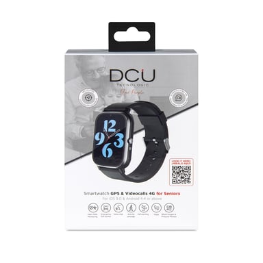 DCU Advance Tecnologic 34159045 smartwatche e orologio sportivo 4,29 cm (1.69'') LCD 26 mm Digitale 360 x 360 pixel Touch screen 4G Grigio GPS (satellite)