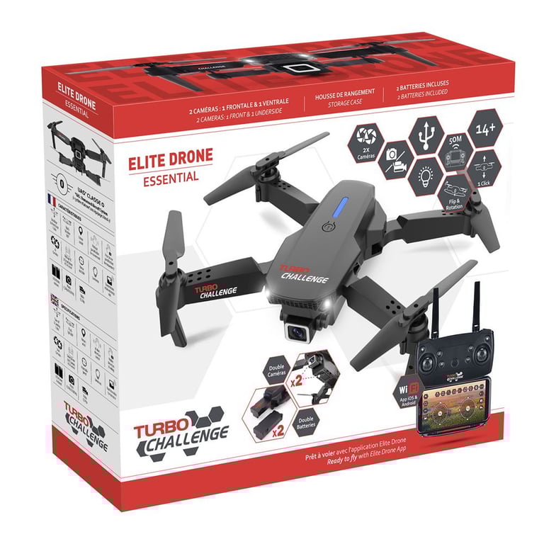 Véhicule télécommandé Turbo Challenge Drone Elite Essential - vue 2
