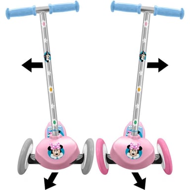 Patinete infantil Minnie MN432045 3 ruedas, plataforma antideslizante, freno de pie Rosa