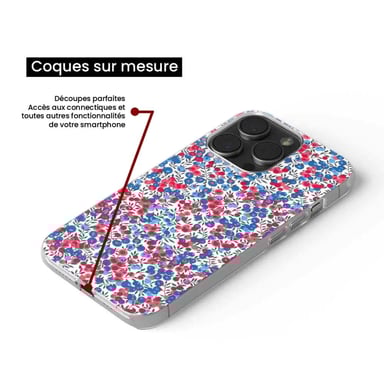 Coque en silicone - Compatible pour Google Pixel 8a - design liberty wiltshire bleu