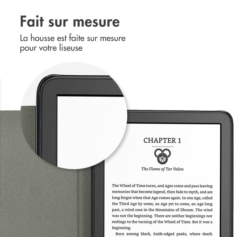imoshion Étui de liseuse portefeuille Canvas Sleepcover pour Amazon Kindle 2024 / Amazon Kindle 2022 11th gen Neuf - vue 3