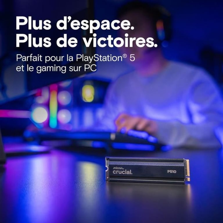 Crucial P510 2280 Avec dissipateur - vue 4