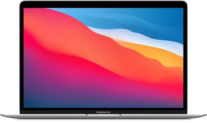 Apple - 13 MacBook Air (2020) - Puce Apple M1 - RAM 16Go - Stockage 256Go SSD - Argent - AZERTY
